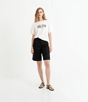 Le' AL.X Stretch Knit Crew Neck Short Sleeve ARK 1938 Graphic Tee