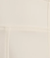 Le' AL.X Woven Suiting Bustier Sweetheart Shape Neck Sleeveless Tank Strap Cargo Pocket Fit & Flare Coordinating Midi Dress