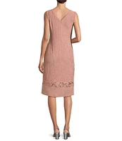 Le Bos 2-Piece Crinkle Knit Jacket Dress
