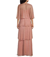 Le Bos 2-Piece Pleated Bodre Jacket Dress