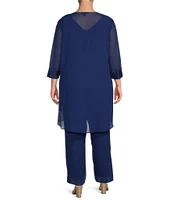 Le Bos Plus Size 3-Piece Pant Set