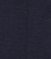 Le Bos Plus Size Glitter Knit 3/4 Bell Sleeve Faux Wrap Dress
