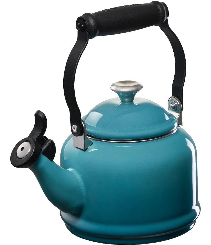 Le Creuset 1.25-Quart Enameled Steel Demi Tea Kettle with Stainless Steel Knob