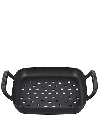 Le Creuset 12#double; Enameled Cast Iron Alpine Outdoor Square Grill Basket