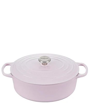 Le Creuset 6.75-Quart Signature Oval Dutch Oven with Stainless Steel Knob, Sea Salt