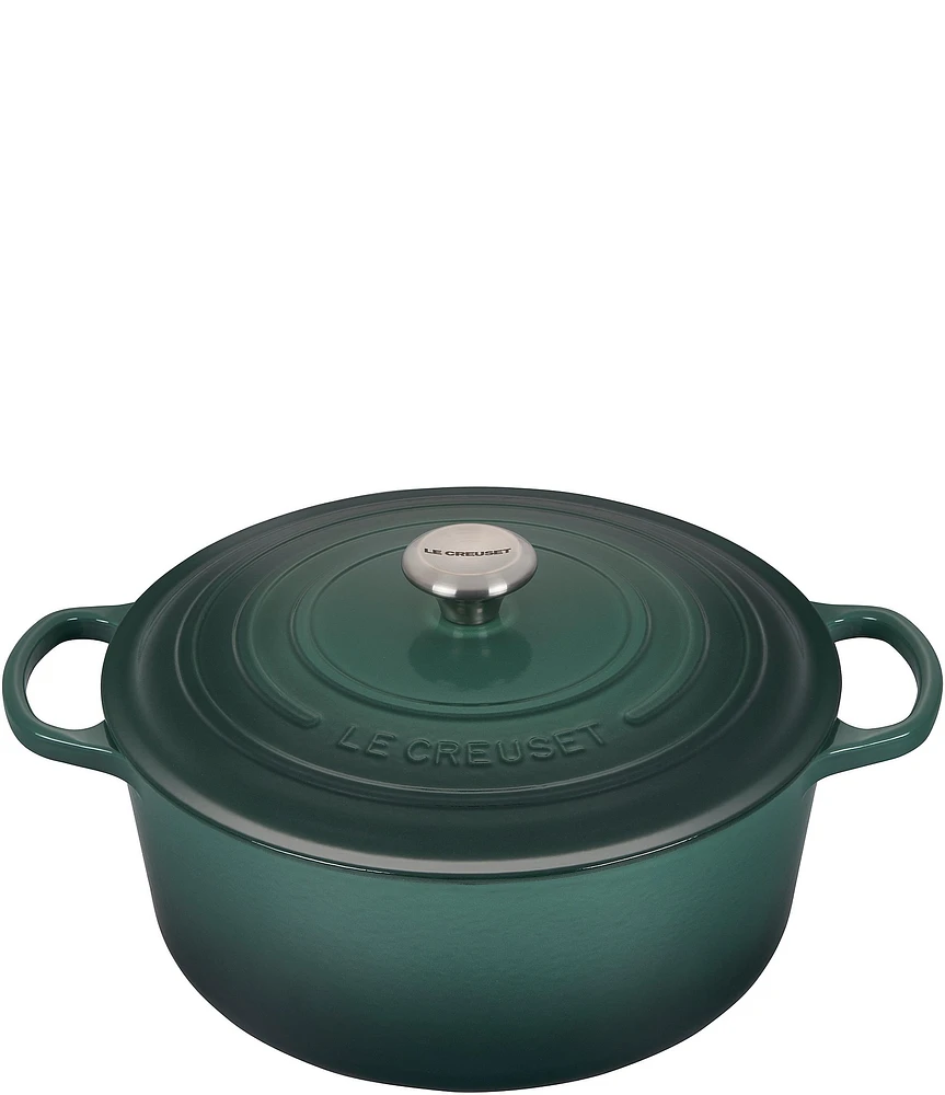 Le Creuset 9-Quart Signature Round Dutch Oven with Stainless Steel Handle