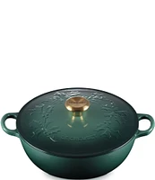 Le Creuset Enameled Cast Iron Holly Collection Traditional Chef's Oven with Lid, 4.5-Quart