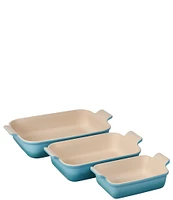 Le Creuset Heritage 3-Piece Rectangular Baking Dish Set