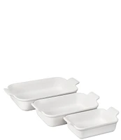 Le Creuset Heritage 3-Piece Rectangular Baking Dish Set