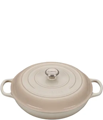 Le Creuset Meringue Signature 5-Quart Enameled Cast Iron Braiser