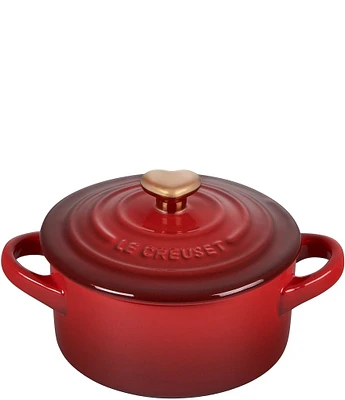 Le Creuset Mini L'Amour Collection Mini Round Cocotte With Gold Heart Knob