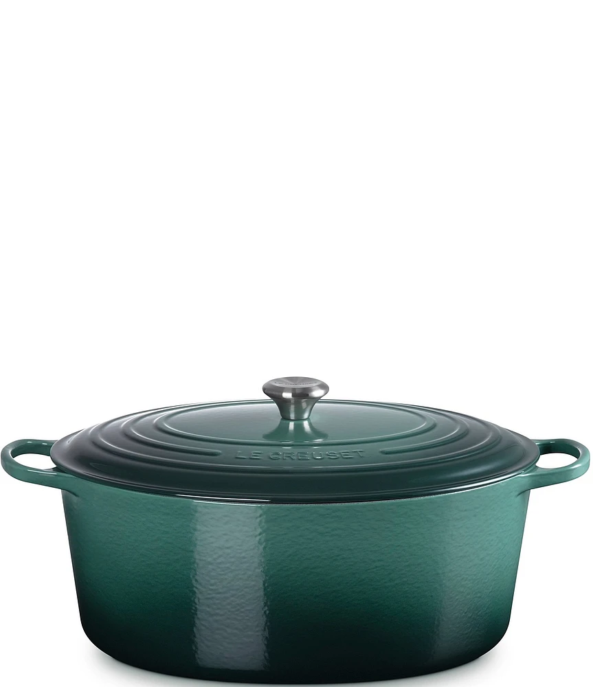 Le Creuset Signature 15.5 Quart Oval Dutch Oven with Stainless Steel Knob