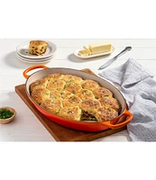 Le Creuset Signature 3-Quart Enameled Cast Iron Oval Baker with Loop Handles