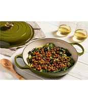 Le Creuset Signature 3.5-Quart Enameled Cast Iron Braiser with Gold Stainless Steel Knob