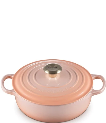 Le Creuset Signature 3.5-Quart Enameled Cast Iron Round Sauteuse- Peche