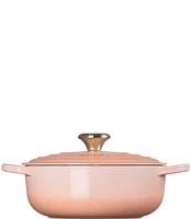 Le Creuset Signature 3.5-Quart Enameled Cast Iron Round Sauteuse- Peche