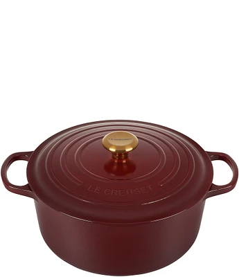 Le Creuset Signature 4.5-Quart Round Enameled Cast Iron Dutch Oven - Rhone