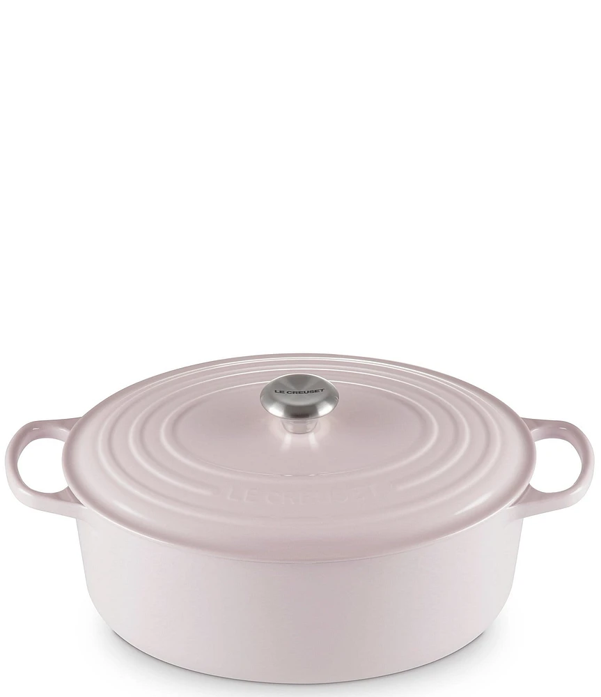 Le Creuset Signature Cast Iron Oval Oven Dutch Oven with Stainless Steel knob