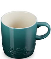 Le Creuset Stoneware Holly Collection Coffee Mug, 12- oz