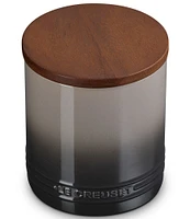Le Creuset Stoneware Signature Canister with Wood Lid