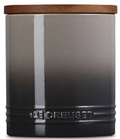 Le Creuset Stoneware Signature Canister with Wood Lid