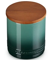 Le Creuset Stoneware Signature Canister with Wood Lid