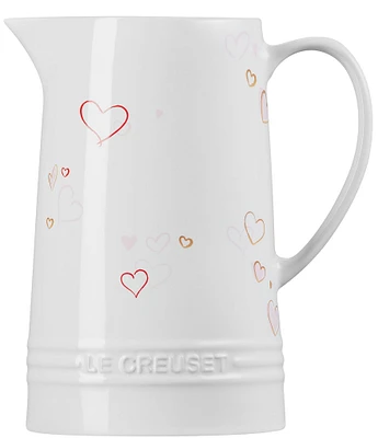 Le Creuset Stoneware Signature Pitcher Mon Coeur 1.6-Quart