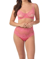 Le Mystere Lace Allure Unlined Scoop Neck Adjustable Bra