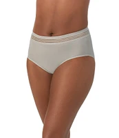 Le Mystere Second Skin Stripe Elastic Brief Panty