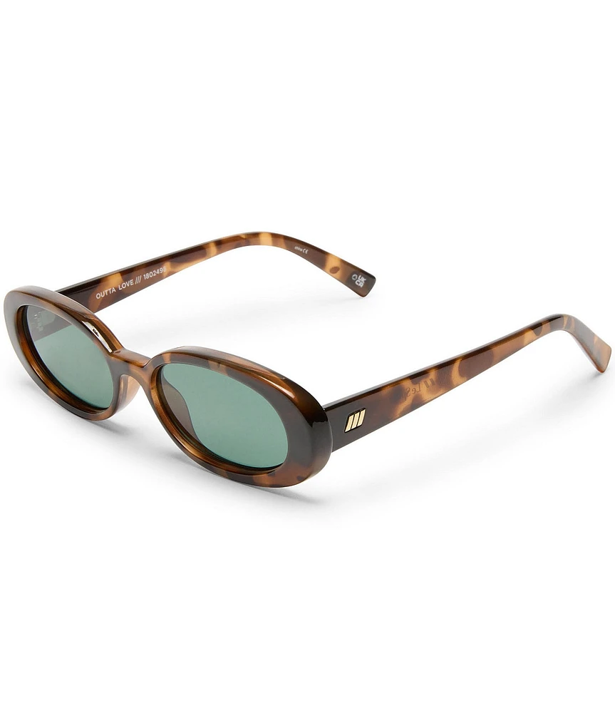 Le Specs Unisex Outta Love 51mm Tortoise Oval Sunglasses
