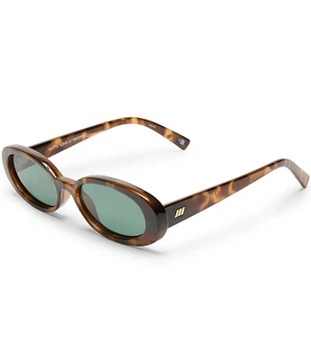 Le Specs Unisex Outta Love 51mm Tortoise Oval Sunglasses