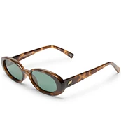 Le Specs Unisex Outta Love 51mm Tortoise Oval Sunglasses