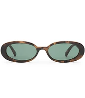 Le Specs Unisex Outta Love 51mm Tortoise Oval Sunglasses