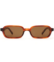 Le Specs Unisex Pilferer 53mm Tortoise Rectangle Sunglasses