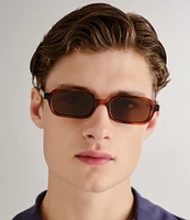 Le Specs Unisex Pilferer 53mm Tortoise Rectangle Sunglasses