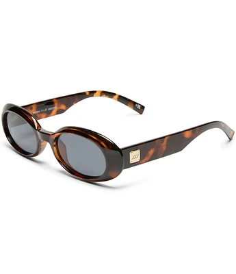 Le Specs Unisex Work It! 53mm Tortoise Oval Sunglasses