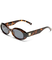 Le Specs Unisex Work It! 53mm Tortoise Oval Sunglasses