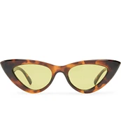 Le Specs Women's Hypnosis 50mm Tortoise Cat Eye Sunglasses