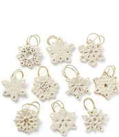 Lenox Christmas Snowflake 10-Piece Ornament Set