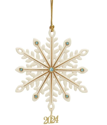 Lenox 2024 Annual Gemmed Snowflake Ornament