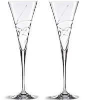 Lenox Adorn Crystal 2-Piece Toasting Flute Set