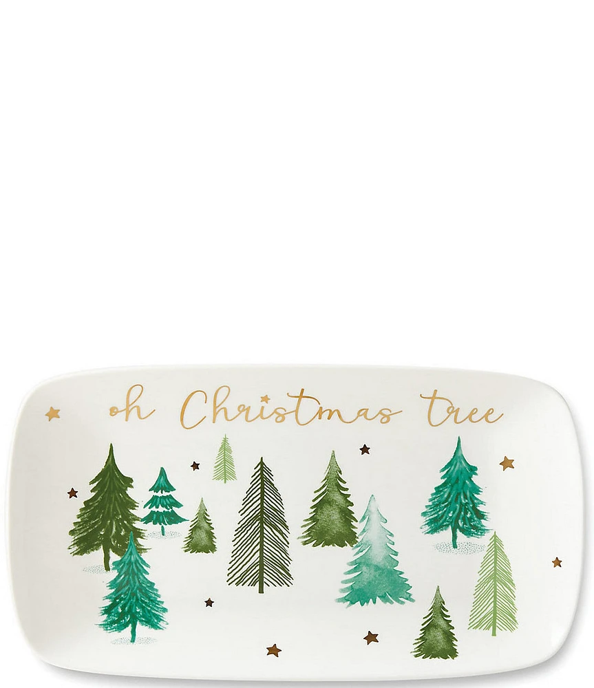 Lenox Balsam Lane Oh Christmas Tree Hors D'oeuvre Tray