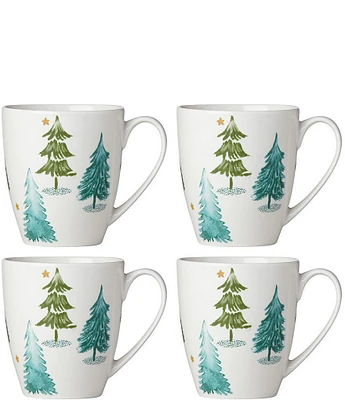 Lenox Balsam Lane Mugs, Set of 4