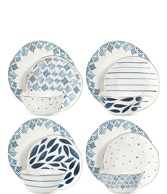 Lenox Blue Bay 12-Piece Dinnerware Set