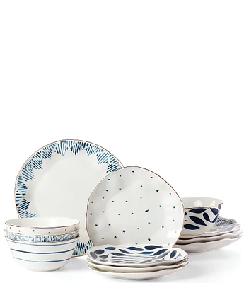 Lenox Blue Bay 12-Piece Dinnerware Set