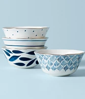 Lenox Blue Bay All-Purpose Bowls, Set of 4