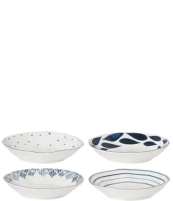 Lenox Blue Bay Assorted 4-Piece Pasta Bowl Set