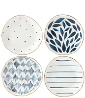 Lenox Blue Bay Assorted Tidbit Plates Set of 4