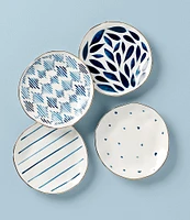 Lenox Blue Bay Assorted Tidbit Plates Set of 4