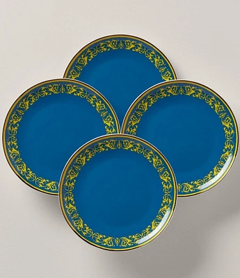 Lenox Bold LX Remix Blue 4-Piece Accent Plate Set